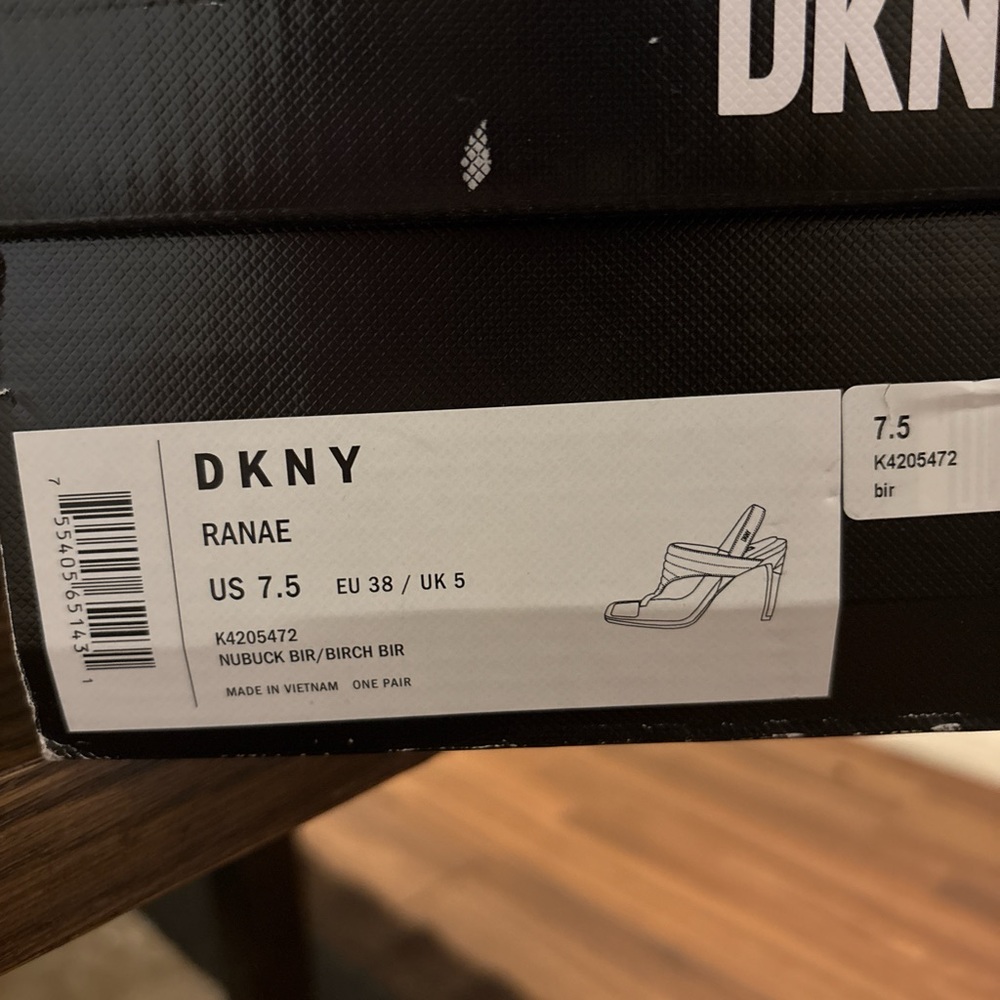 DKNY Black Strappy Heels